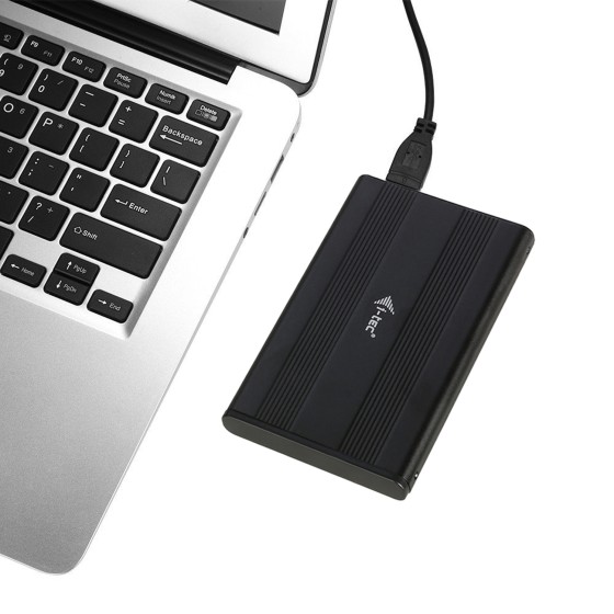 I-TEC MySafe Advance AluBasic 2.5p USB 3.0 Case 6.4cm 2.5p SATA HDD HDD external Enclosure SuperSpeed Black Aluminium