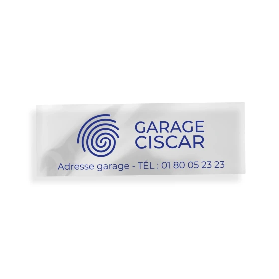 ADHÉSIF SIGNATURE DE COFFRE TRANSPARENT