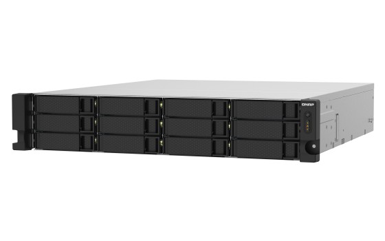 QNAP TS-1232PXU-RP-4G 12-Bay rackmount NAS AL324 4Go DDR4 UDIMM RAM SATA 6Gb/s 2x 10GbE SFP+ 2x 2.5GbE 1x PCIe Gen2 x2 slot 250W