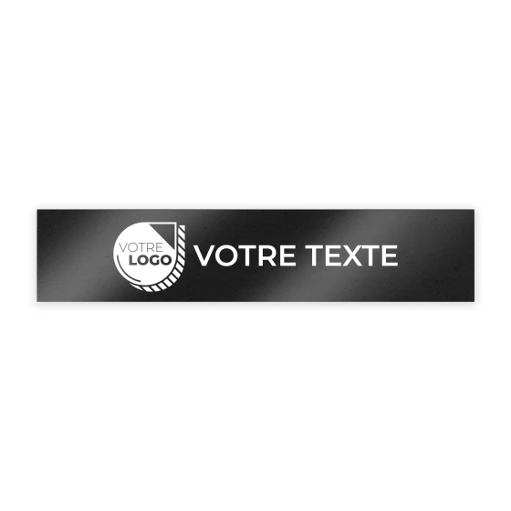 CACHE PLAQUE A PERSONNALISER - PVC + CROCHETS - 52x11cm VENDU EN LOTS