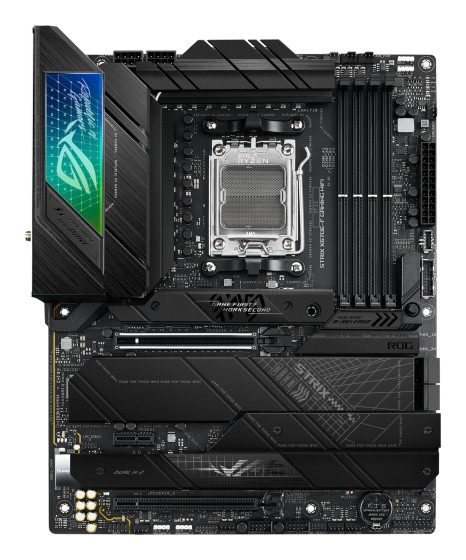 ASUS ROG Strix X670E-F Gaming WiFi - Carte-mère - ATX - Socket AM5 - AMD X670E Chipset - USB-C 3.2 Gen 2x2, USB 3.2 Gen 1, USB-C 3.2 Gen2, USB 3.2 Gen 2 - 2.5 Gigabit LAN, Wi-Fi 6, Bluetooth - carte graphique embarquée (unité centrale requise) - audio HD