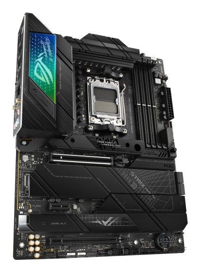ASUS ROG Strix X670E-F Gaming WiFi - Carte-mère - ATX - Socket AM5 - AMD X670E Chipset - USB-C 3.2 Gen 2x2, USB 3.2 Gen 1, USB-C 3.2 Gen2, USB 3.2 Gen 2 - 2.5 Gigabit LAN, Wi-Fi 6, Bluetooth - carte graphique embarquée (unité centrale requise) - audio HD