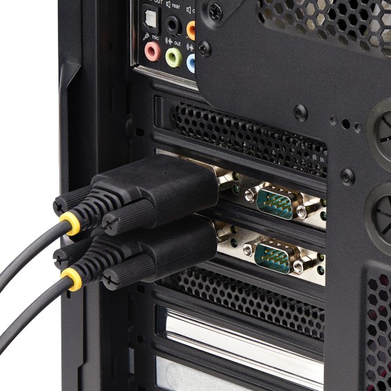 StarTech.com Carte Série PCIe à 4 Ports, Carte 4 Ports RS232/RS422/RS485 - Adaptateur série - PCIe profil bas - RS-232 x 4 - noir - Conformité TAA