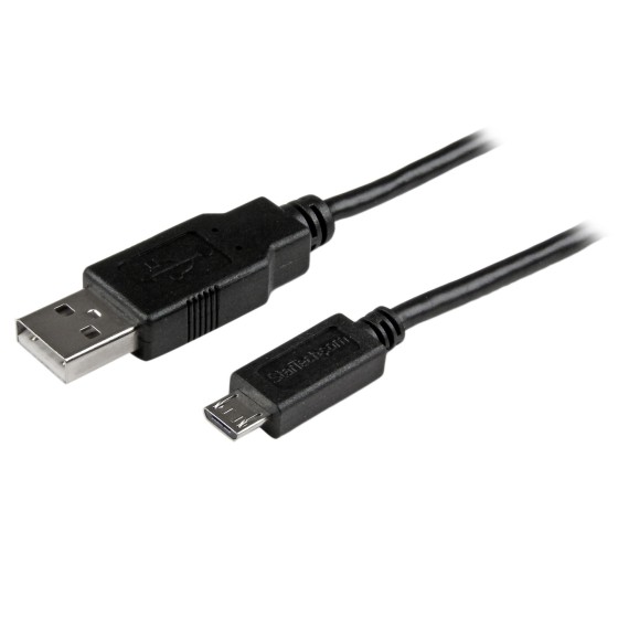 StarTech.com Câble de charge /synchronisation mobile USB A vers Micro B mince de 0,5m - Cordon USB 2.0 pour smartphone / tablette M/M Noir - Câble USB - Micro-USB de type B (M) pour USB (M) - USB 2.0 - 50 cm - noir