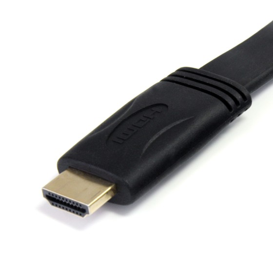 StarTech.com Câble plat - HDMI vers HDMI avec Ethernet - Ultra HD 4k x 2k - Câble HDMI avec Ethernet - HDMI mâle pour HDMI mâle - 1.8 m - noir