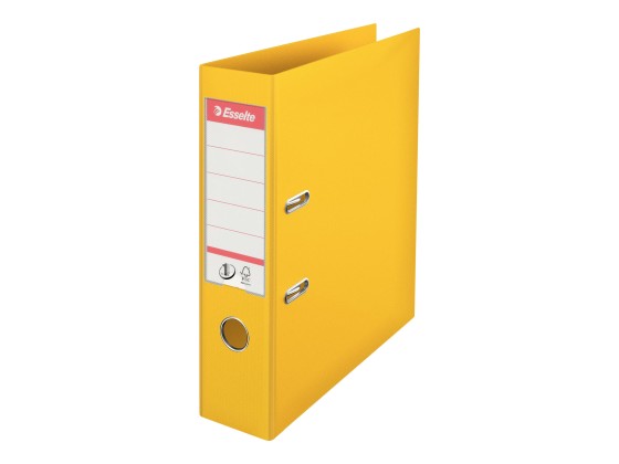 1 Classeur à levier  classiques ESSELTE N°1 Power Jaune dos 7.5cm