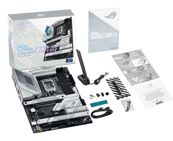 ASUS ROG Strix Z790-A Gaming WiFi D4 - Carte-mère - ATX - Socket LGA1700 - Z790 Chipset - USB 3.2 Gen 2x2, USB 3.2 Gen 2, USB-C 3.2 Gen2, USB 3.2 Gen 1 - 2.5 Gigabit LAN, Wi-Fi 6, Bluetooth - carte graphique embarquée (unité centrale requise) - audio HD (