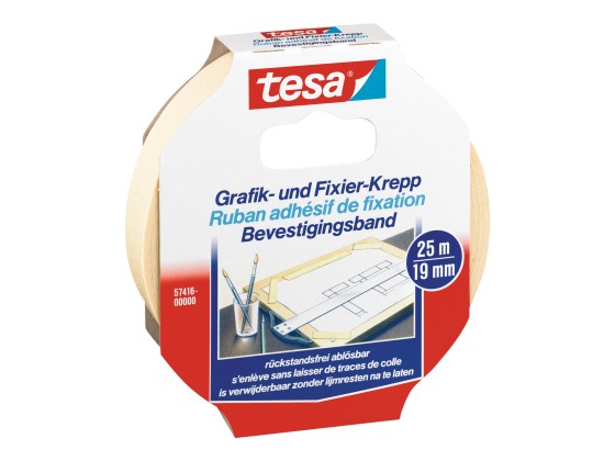 1 Adhésif TESA KREPP 25mx19 mm - spécialart graphique- sans solvant