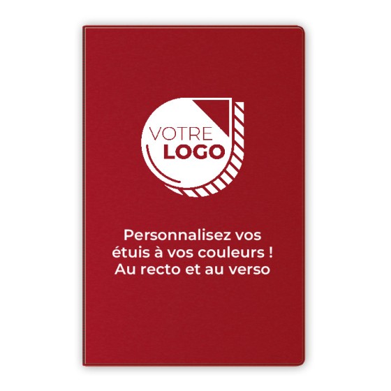ETUIS CARTE GRISE SLIM GOMME 4 VOLETS - RECTO / VERSO