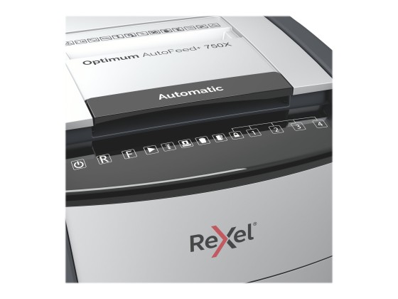 1 Destructeur Rexel Optimum Auto+ 750X -Coupe croisée