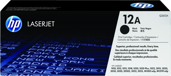 HP 12A toner LaserJet noir authentique