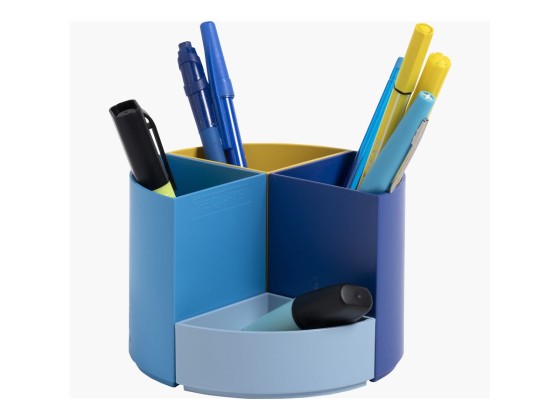 1 Pot à crayons Quarter Bee Blue couleurs assorties