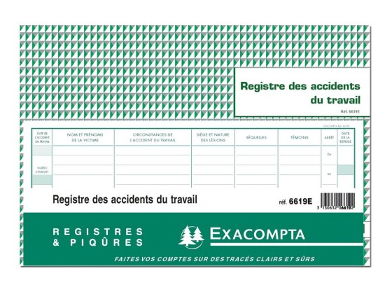 1 Piqûre accident du travail - 24x32 cm - 20 pages