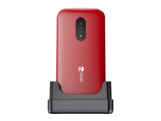 DORO 2820 - 4G téléphone de service / Mémoire interne 17 Mo - microSD slot - 320 x 240 pixels - rear camera 0,3 MP - rouge