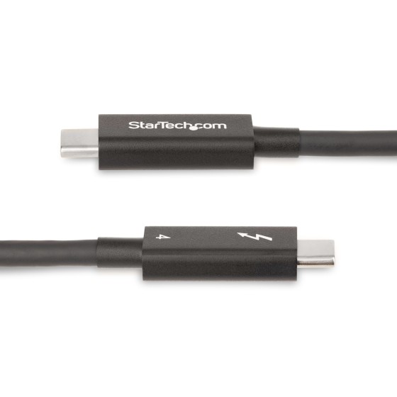 StarTech.com Câble Thunderbolt 4 Actif de 2m, 40Gps, 100W PD, Vidéo 4K/8K - Câble USB - 24 pin USB-C (M) pour 24 pin USB-C (M) - USB 3.2 Gen 2 / USB4 / Thunderbolt 3 / Thunderbolt 4 / DisplayPort 1.4a - 2 m - actif, Alimentation USB (100 W), débit de tran