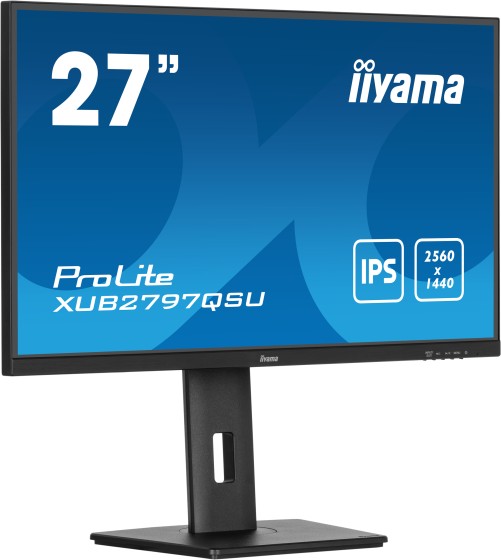 iiyama ProLite XUB2797QSU-B2 écran plat de PC 68,6 cm (27") 2560 x 1440 pixels Quad HD LED Noir