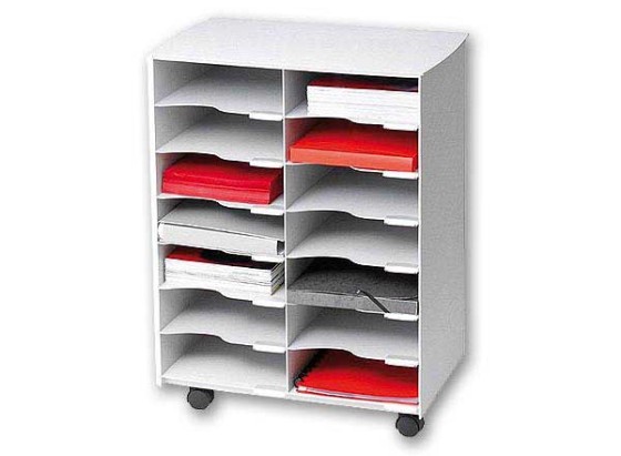 1 Meuble à courrier 14 cases - polystyrène gris