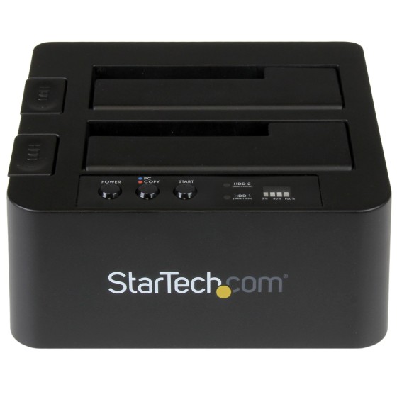StarTech.com Duplicateur de Disques Durs Autonome, Cloneur à 2 Baies - Duplicateur de disque dur - 2 Baies (SATA-300) - pour P/N: TBLT3MM1MA, TBLT3MM2M, TBLT3MM2MA