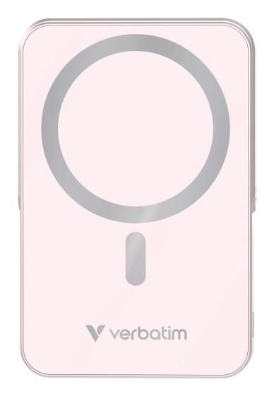 Verbatim Charge 'n' Go Magnetic Wireless Lithium Polymère (LiPo) 10000 mAh Recharge sans fil Rose