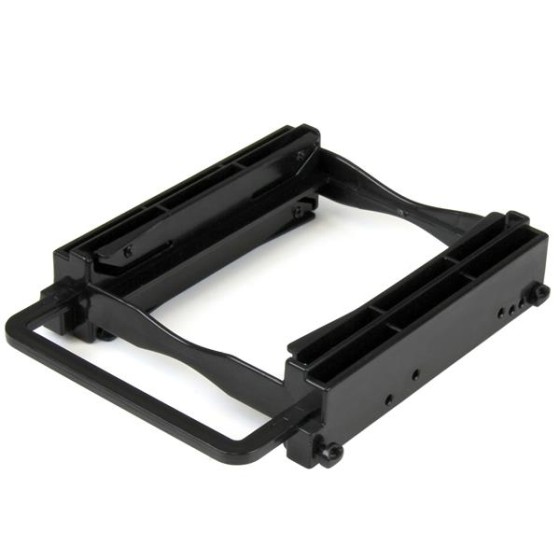 StarTech.com Support de montage sans outil pour 2 disques durs de 2,5" dans baie de 3,5" - Adaptateur de montage 2x HDD / SSD - Adaptateur pour baie de stockage - 3.5" to 2 x 2.5" - noir - pour P/N: M2E4SFF8643, PEX4SFF8643, U2M2E125