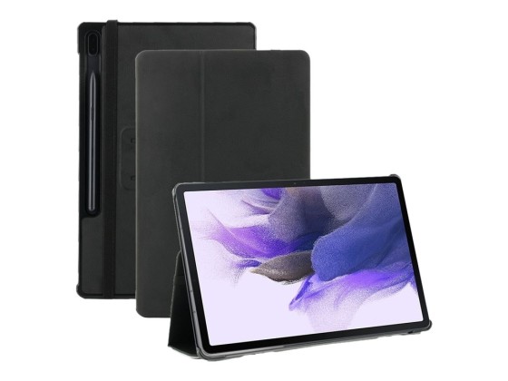 Mobilis C2 - Étui à rabat pour tablette - coque de protection - noir - 12.4" - pour Samsung Galaxy Tab S7 FE