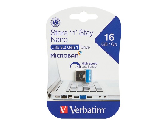 Verbatim Clé NANO USB 3.0 Store 'n' Stay 16 Go