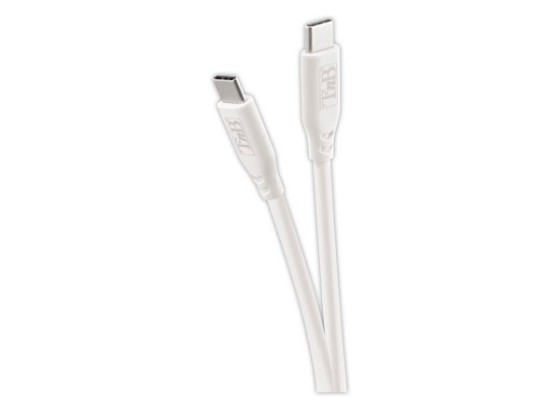 1 Câble USB-C/USB-C silicone - Blanc