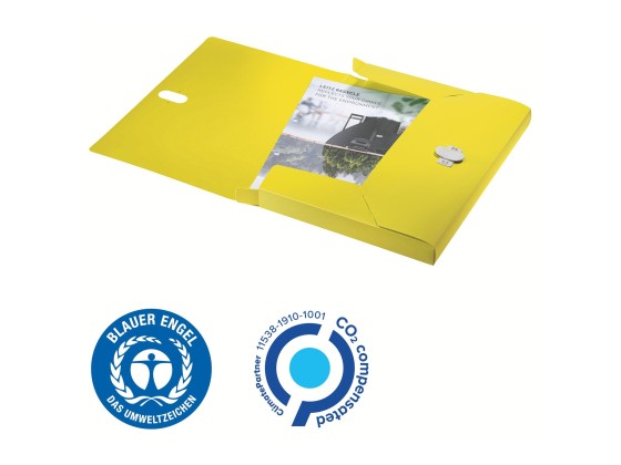 1 Boîte de classement recyclé - Jaune