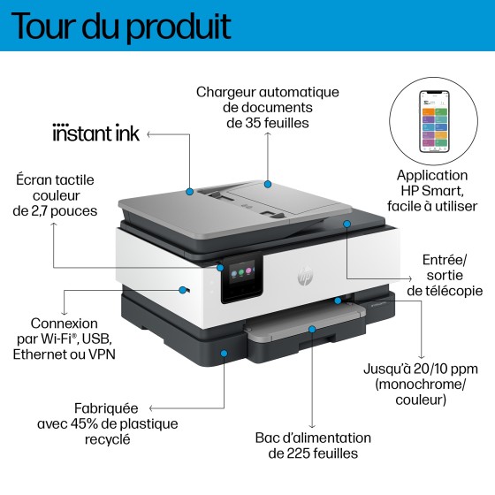 HP OfficeJet Pro 8132e All-in-One 20ppm Printer
