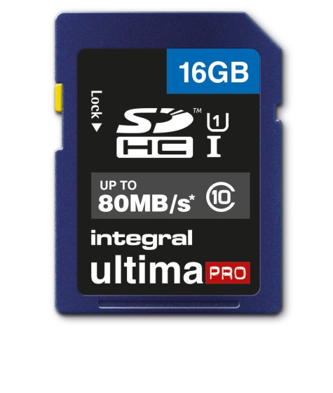 Integral UltimaPro - Carte mémoire flash - 16 Go - UHS Class 1 / Class10 - SDHC UHS-I