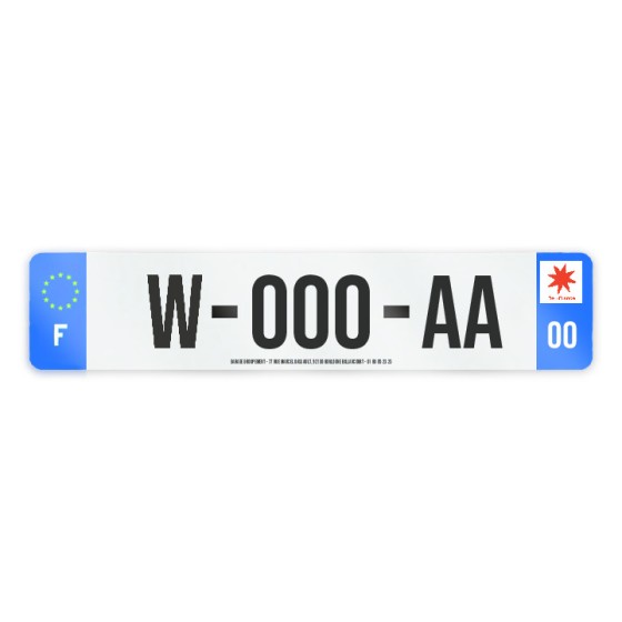 PLAQUE W GARAGE A PERSONNALISER