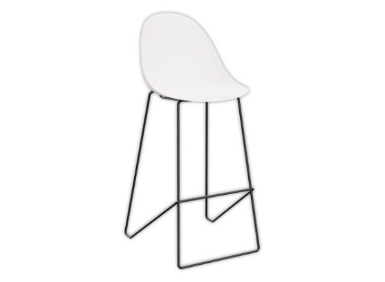 1 Lot de 2 Chaises hautes VOID piétement luge Blanc