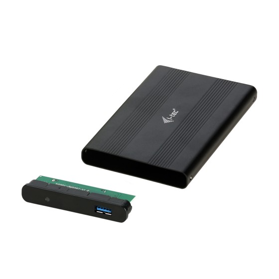 I-TEC MySafe Advance AluBasic 2.5p USB 3.0 Case 6.4cm 2.5p SATA HDD HDD external Enclosure SuperSpeed Black Aluminium
