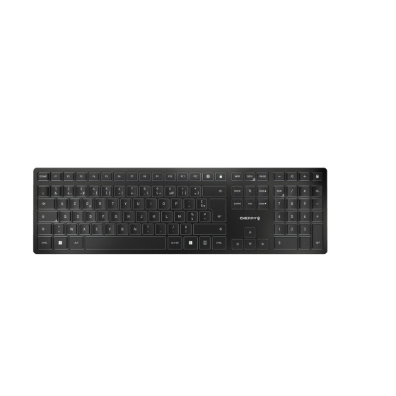 CHERRY KW 9100 SLIM Wireless Keyboard USB and Bluetooth black rechargeable (FR)