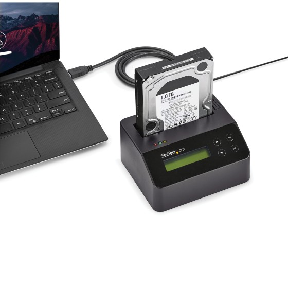 StarTech.com Effaceur de disque dur SATA 2,5"/3,5" avec fonctionnalité de station d'accueil - Autonome avec support pour 4Kn (SDOCK1EU3P2) - Effaceur de disque dur - 2.5" / 3.5" - SATA 6Gb/s - noir - pour P/N: SVA12M5NA