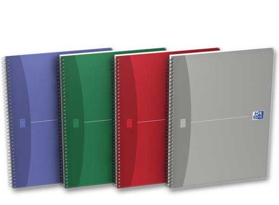 1 Cahier spirale OXFORD Essentials, 24x32 cm, 5x5 180 pages