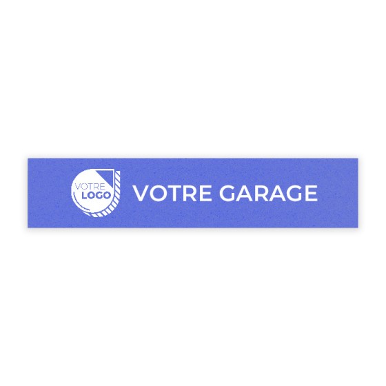 CACHE PLAQUE A PERSONNALISER - PVC + CROCHETS - 52x11cm VENDU EN LOTS
