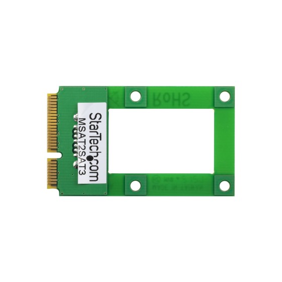 StarTech.com Adaptateur mSATA vers DD / SSD SATA 2,5" ou 3,5" - Carte Convertisseur Mini SATA à SATA pour DD / SSD - Contrôleur de stockage - 1 Canal - mSATA - SATA 6Gb/s