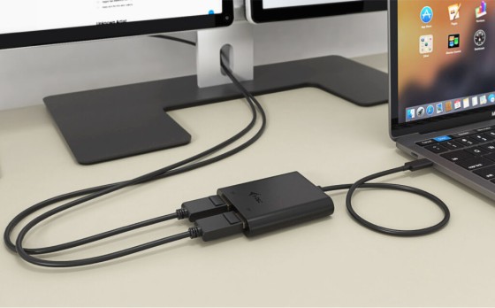 I-TEC USB-C Dual 4K/60Hz single 8K/30Hz DP Video Adapter 2x DP Port