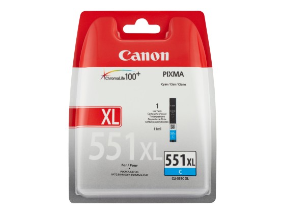 1 Cartouche CANON 6444B001 CLI-551XL cyan