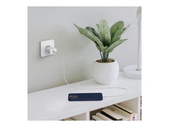 MW - Adaptateur secteur - 20 Watt - 3 A - PD (24 pin USB-C) - blanc