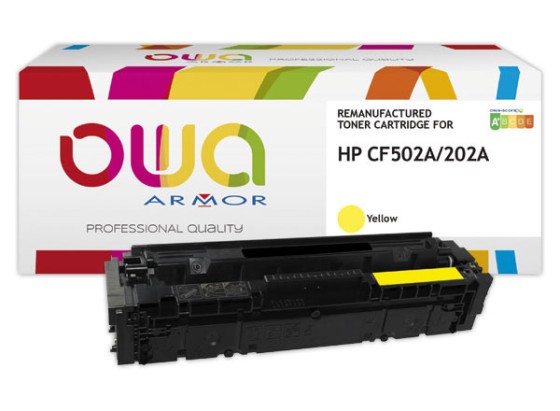 1 Toner équivalent HP CF502A jaune