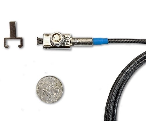 Noble TZ Wedge Low Profile - Kit de verrouillage pour notebook - argent - 1.8 m