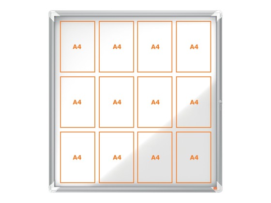 1 Vitrine d'extérieur magnétique PremiumPlus 12A4 NOBO