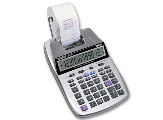 Canon P23-DTSC calculatrice Bureau Calculatrice imprimante Argent