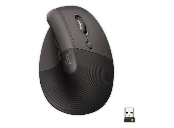 Logitech Lift souris Bureau Droitier RF sans fil + Bluetooth Optique 4000 DPI