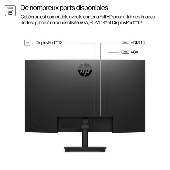 Bundle HP 1x HP Écran Series 3 Pro 324pf 23.8p FHD 1920x1080 HDMI VGA DisplayPort + 1x HP USB-C Dock G5