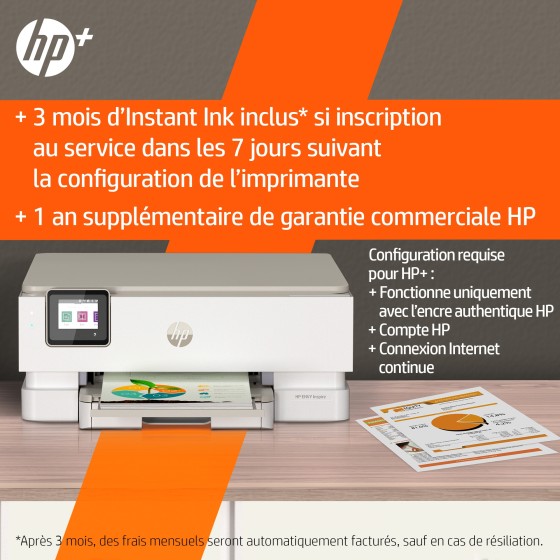 HP Envy Inspire 7220e All-in-One A4 Color Inkjet 10ppm Print Scan Copy Photo Printer