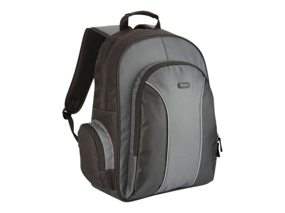 TARGUS ESSENTIAL Notebook Backpac noir  & Grey  / Nylon
