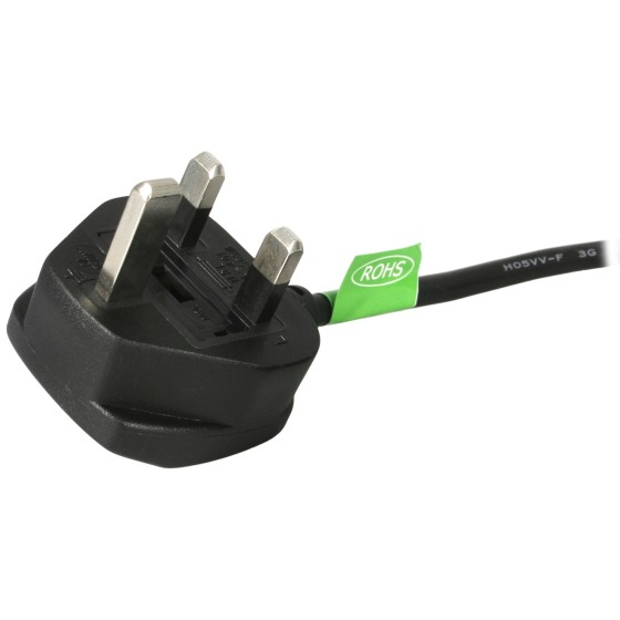 StarTech.com Câble d'Alimentation PC de 1,8m RU, 18AWG, BS 1363 à C13 - Câble d'alimentation - power IEC 60320 C13 pour BS 1363 (M) - 1.8 m - noir - pour P/N: KITBXAVHDPUK, KITBXDOCKPUK